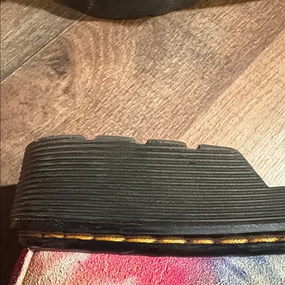 Authentic Dr. Martens Kids Size 3 Tie-Dye Combat Boots Unisex Lace Up Suede Boot - Picture 16 of 17